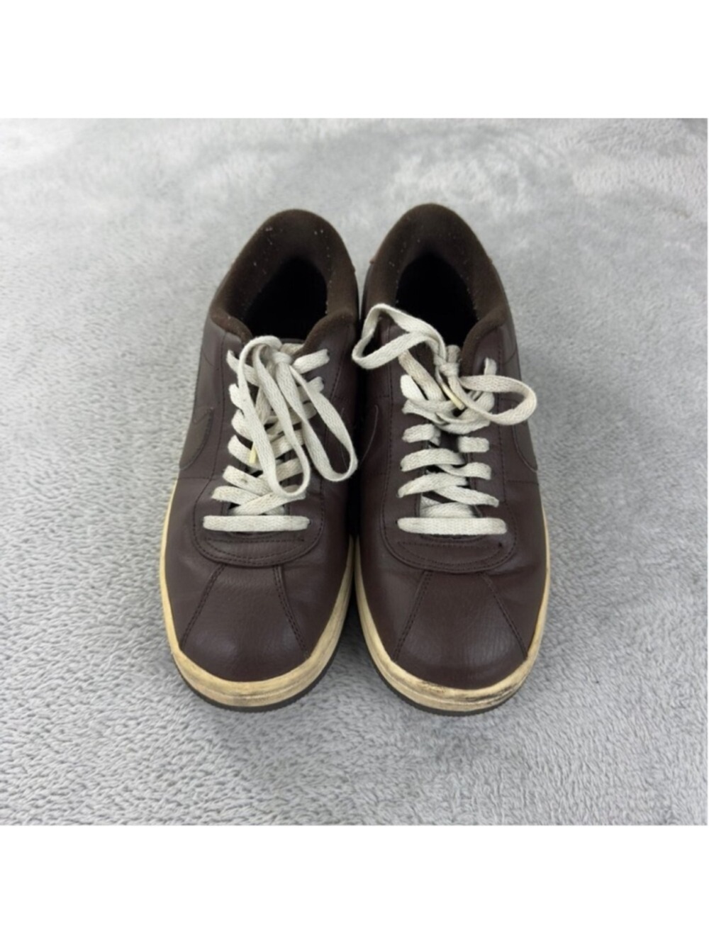 Nike Men Sz 9 US/8 UK/42.5 EU Air Force 1 07’ Brown Leather Sneakers 315807-221 - Picture 12 of 15
